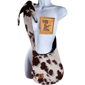 New Hope Girls Mini Hobo Tote Bag | Vagar Print Handmade in Dominican Republic